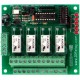 RS-232 4-Channel DPDT Relay Controller with Terminal Block Interface